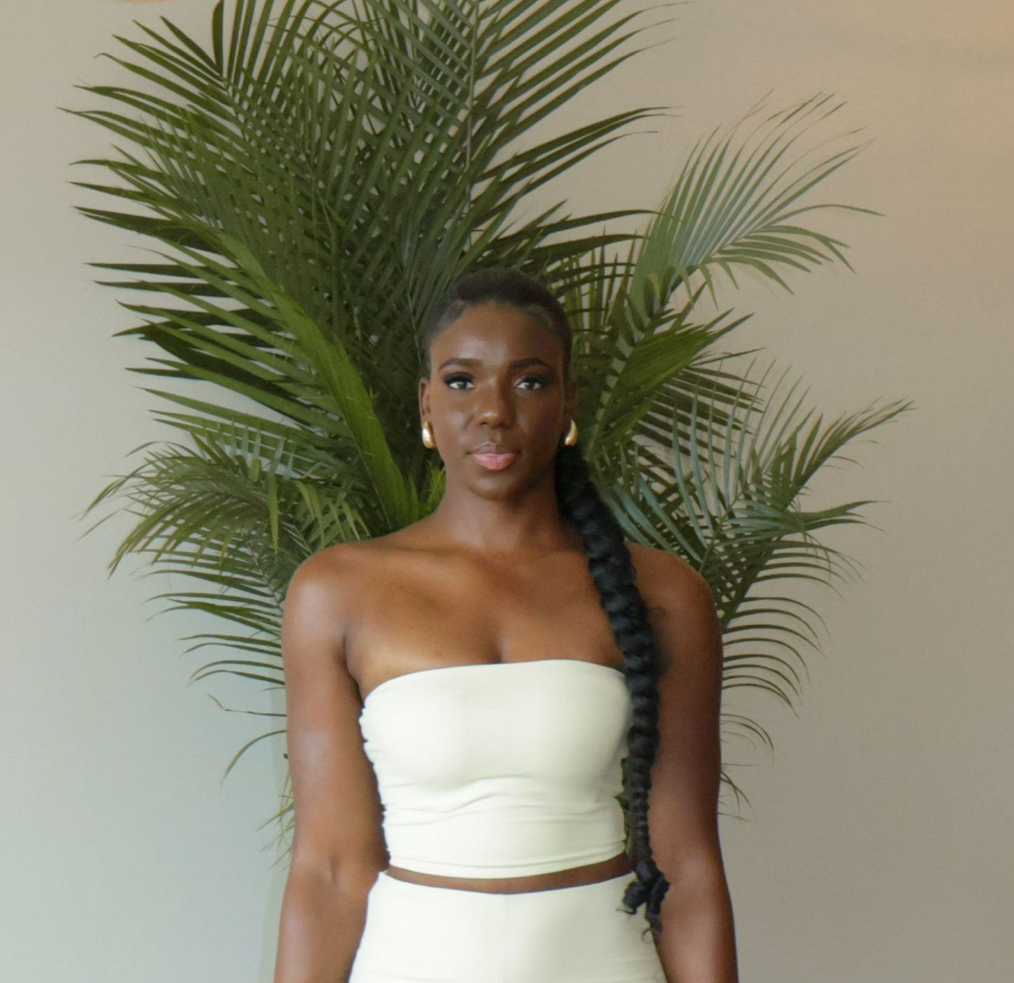 Cropped Tube Top - Cream