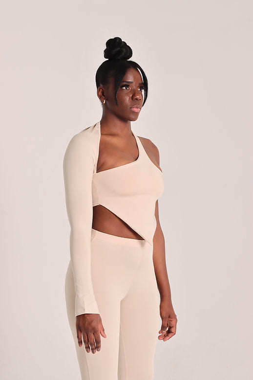 ONYX - RUCHED PANTS - BEIGE